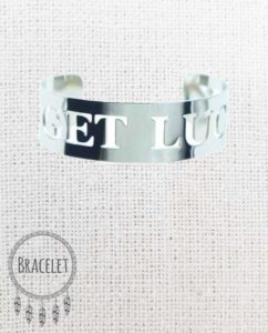 Bracelet acier inoxydable argenté Get Lucky ajouré